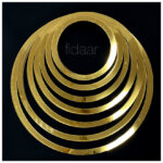 رینگ ساده طلایی و نقره ای